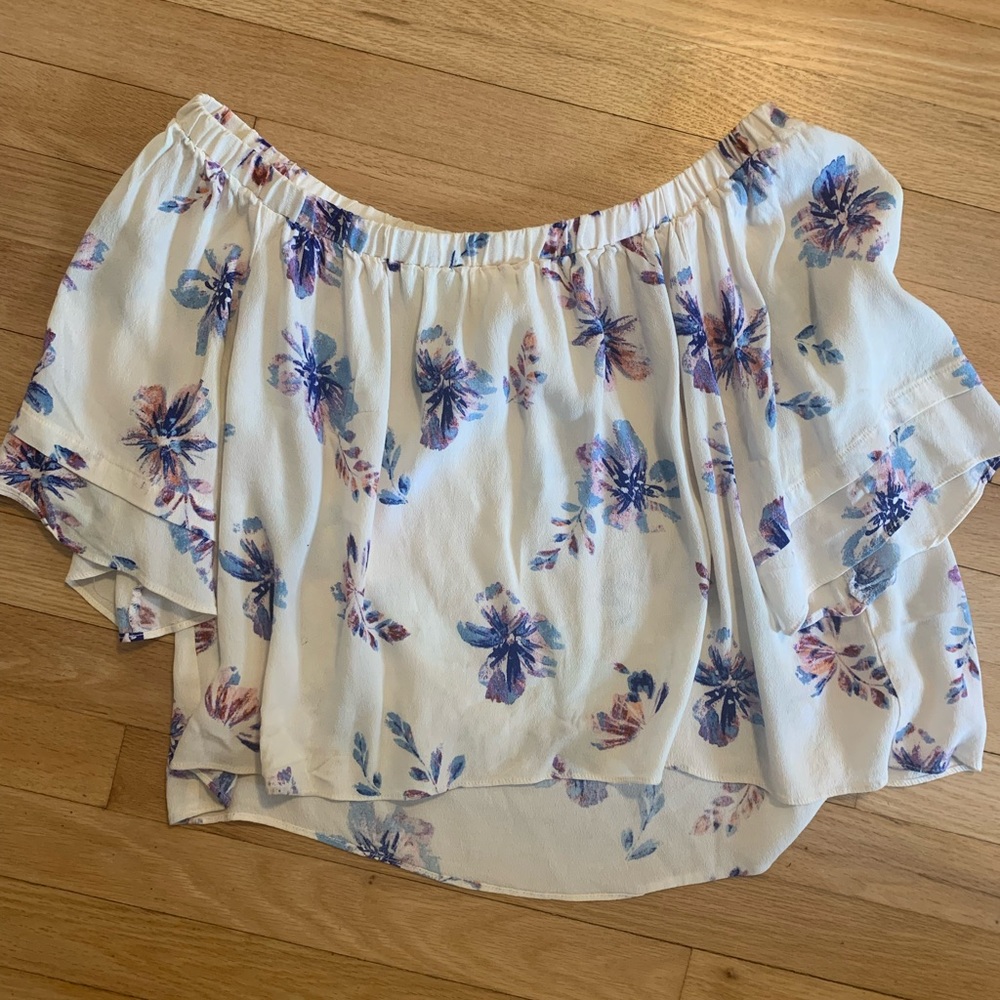 Off the shoulder floral top